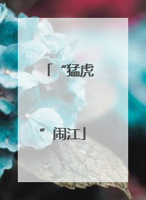 “猛虎”闹江