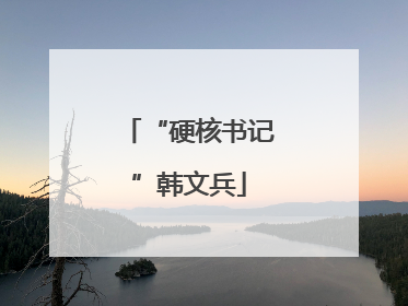 “硬核书记”韩文兵