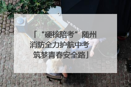 “硬核陪考”随州消防全力护航中考 筑梦青春安全路