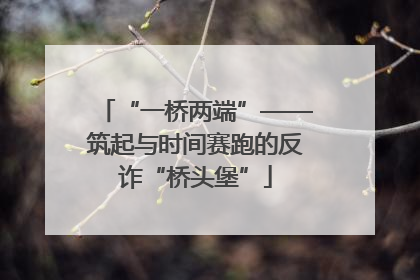 “一桥两端”——筑起与时间赛跑的反诈“桥头堡”