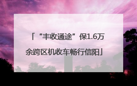“丰收通途”保1.6万余跨区机收车畅行信阳