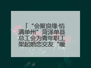 “会聚良缘·情满单州”菏泽单县总工会为青年职工架起婚恋交友“暖心桥”