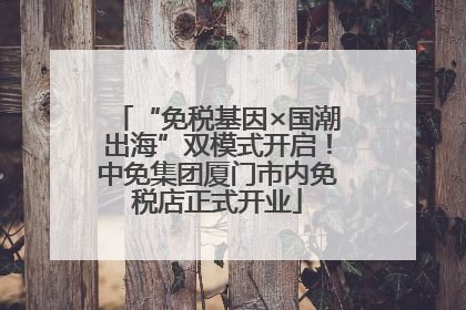 “免税基因×国潮出海”双模式开启！中免集团厦门市内免税店正式开业