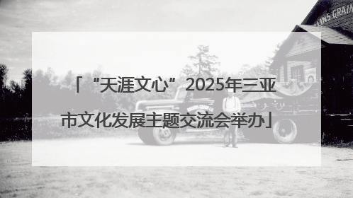“天涯文心”2025年三亚市文化发展主题交流会举办