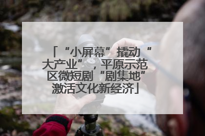 “小屏幕”撬动“大产业”，平原示范区微短剧“剧集地”激活文化新经济
