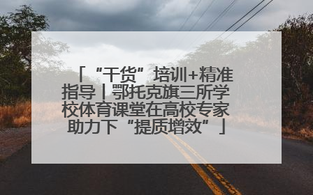 “干货”培训+精准指导丨鄂托克旗三所学校体育课堂在高校专家助力下“提质增效”