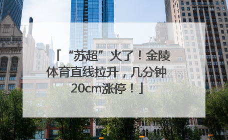 “苏超”火了！金陵体育直线拉升，几分钟20cm涨停！