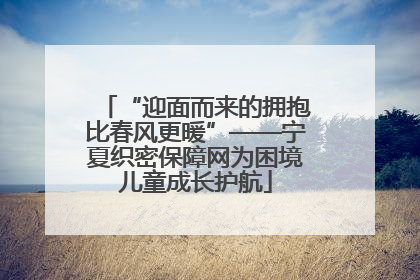 “迎面而来的拥抱比春风更暖”——宁夏织密保障网为困境儿童成长护航