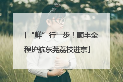 “鲜”行一步！顺丰全程护航东莞荔枝进京