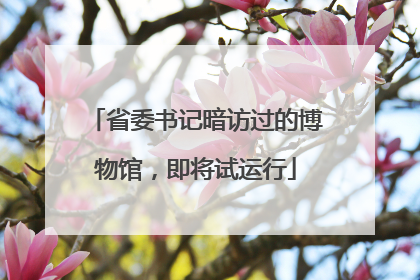 省委书记暗访过的博物馆，即将试运行