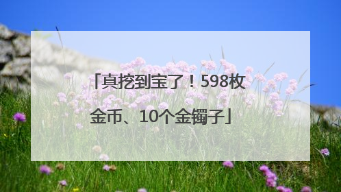 真挖到宝了！598枚金币、10个金镯子