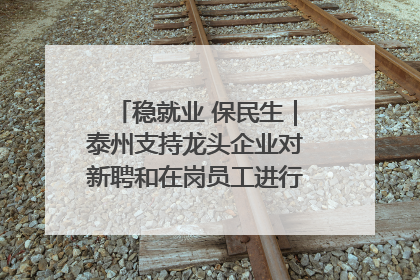 稳就业 保民生｜泰州支持龙头企业对新聘和在岗员工进行实训——到岗就能用 用了就见效