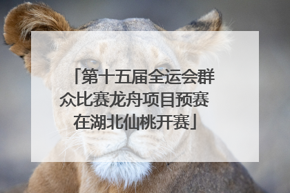 第十五届全运会群众比赛龙舟项目预赛在湖北仙桃开赛
