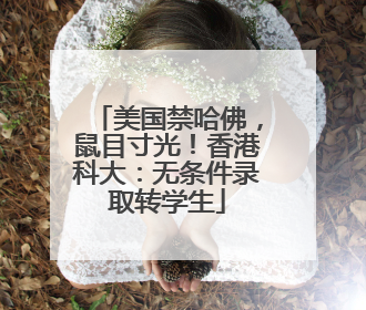 美国禁哈佛，鼠目寸光！香港科大：无条件录取转学生