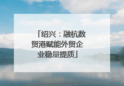 绍兴：融杭数贸港赋能外贸企业稳量提质
