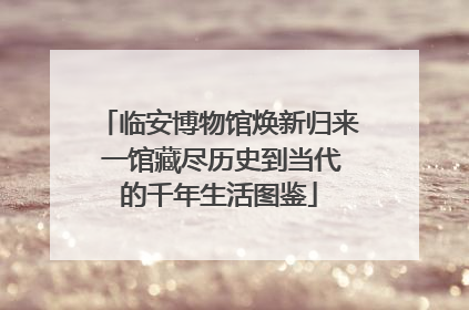 临安博物馆焕新归来 一馆藏尽历史到当代的千年生活图鉴