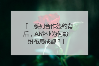 一系列合作签约背后，AI企业为何纷纷布局成都？