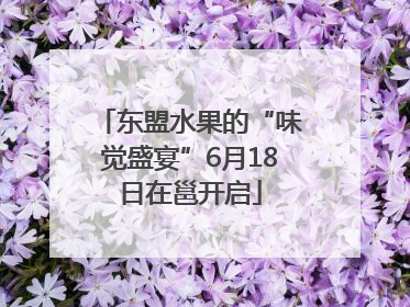 东盟水果的“味觉盛宴”6月18日在邕开启
