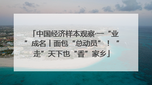 中国经济样本观察·一“业”成名丨面包“总动员”！“走”天下也“香”家乡