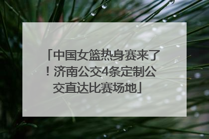 中国女篮热身赛来了！济南公交4条定制公交直达比赛场地