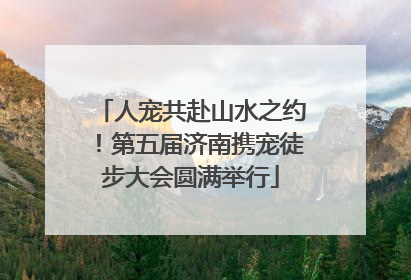人宠共赴山水之约！第五届济南携宠徒步大会圆满举行
