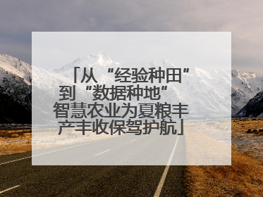 从“经验种田”到“数据种地” 智慧农业为夏粮丰产丰收保驾护航