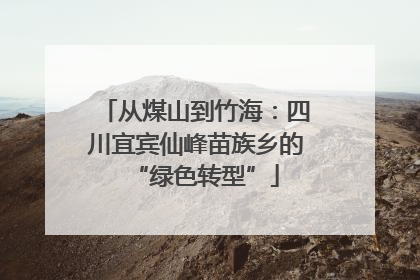 从煤山到竹海：四川宜宾仙峰苗族乡的“绿色转型”