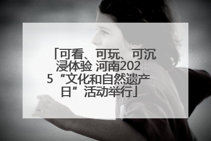 可看、可玩、可沉浸体验 河南2025“文化和自然遗产日”活动举行