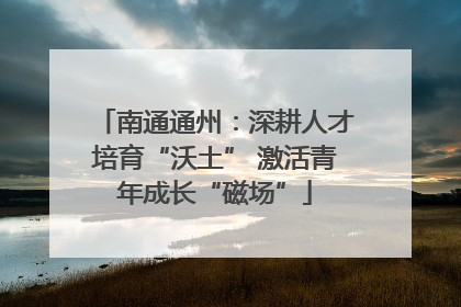 南通通州：深耕人才培育“沃土” 激活青年成长“磁场”