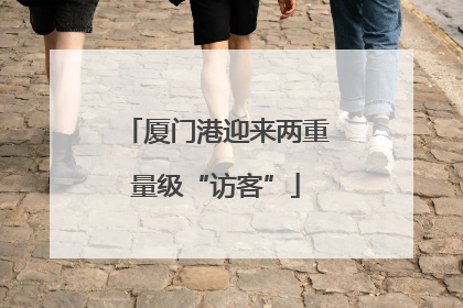 厦门港迎来两重量级“访客”