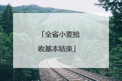 全省小麦抢收基本结束