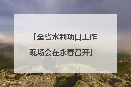 全省水利项目工作现场会在永春召开