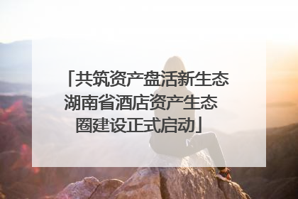共筑资产盘活新生态 湖南省酒店资产生态圈建设正式启动