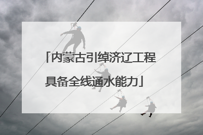 内蒙古引绰济辽工程具备全线通水能力