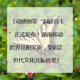 动感地带“洞庭谷卡”正式发布！湖南移动跨界岳阳文旅，架起Z世代文化共振桥梁