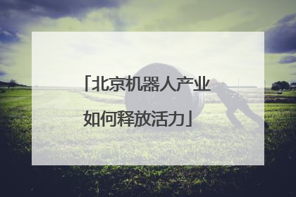 北京机器人产业如何释放活力