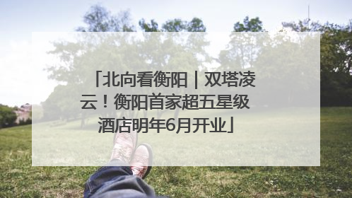 北向看衡阳｜双塔凌云！衡阳首家超五星级酒店明年6月开业