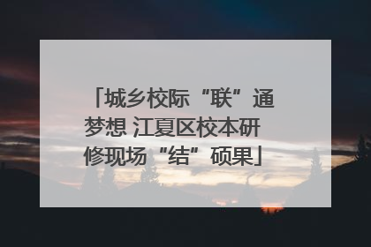 城乡校际“联”通梦想 江夏区校本研修现场“结”硕果
