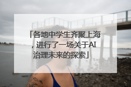 各地中学生齐聚上海，进行了一场关于AI治理未来的探索
