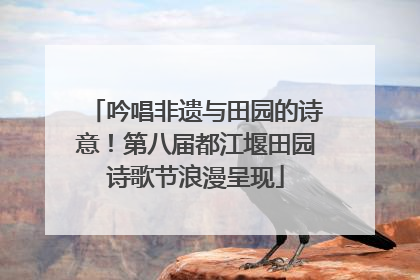 吟唱非遗与田园的诗意！第八届都江堰田园诗歌节浪漫呈现