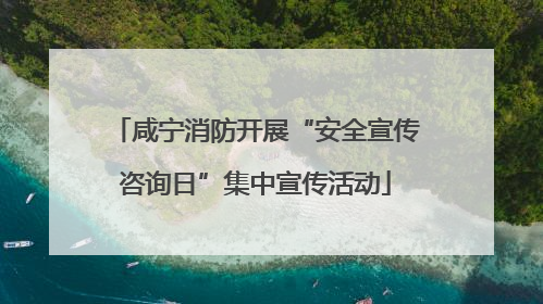 咸宁消防开展“安全宣传咨询日”集中宣传活动