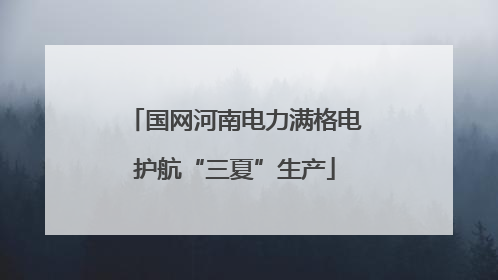 国网河南电力满格电护航“三夏”生产