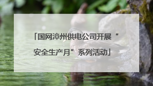 国网漳州供电公司开展“安全生产月”系列活动