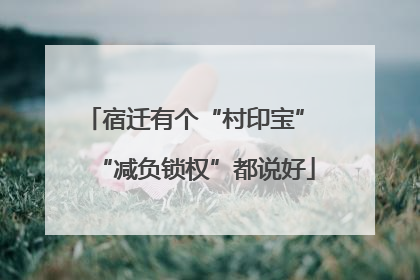 宿迁有个“村印宝” “减负锁权”都说好