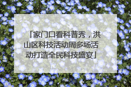 家门口看科普秀，洪山区科技活动周多场活动打造全民科技盛宴
