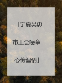 宁夏吴忠市工会暖童心传温情