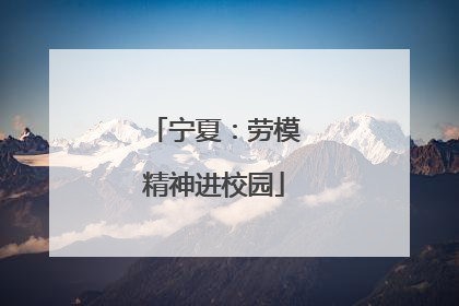 宁夏：劳模精神进校园