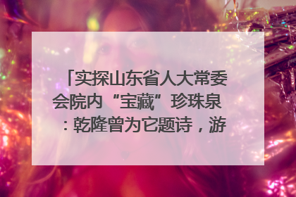 实探山东省人大常委会院内“宝藏”珍珠泉：乾隆曾为它题诗，游客无需预约免费游览
