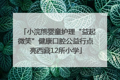 小浣熊婴童护理“益起微笑”健康口腔公益行点亮西藏12所小学