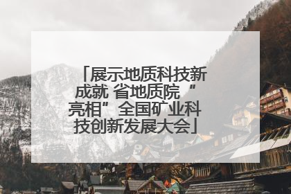 展示地质科技新成就 省地质院“亮相”全国矿业科技创新发展大会